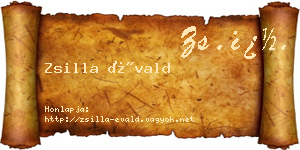 Zsilla Évald névjegykártya